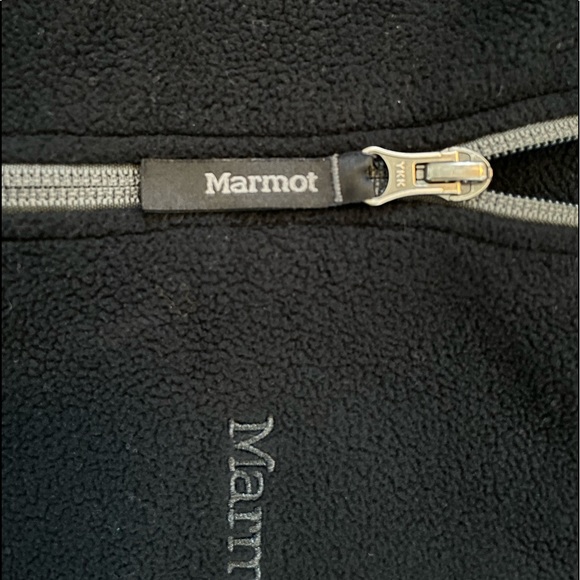 MARMOT Kids Black Long Sleeve Quarter Zip Fleece Pullover Unisex Boy Girl XL - Picture 5 of 12